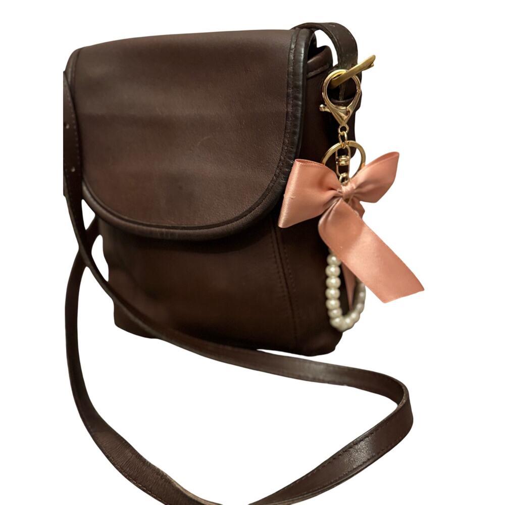 Vintage Coach 9929 Convertible Crossbody Shoulder Bag Brown Glove-Tanned Leather
